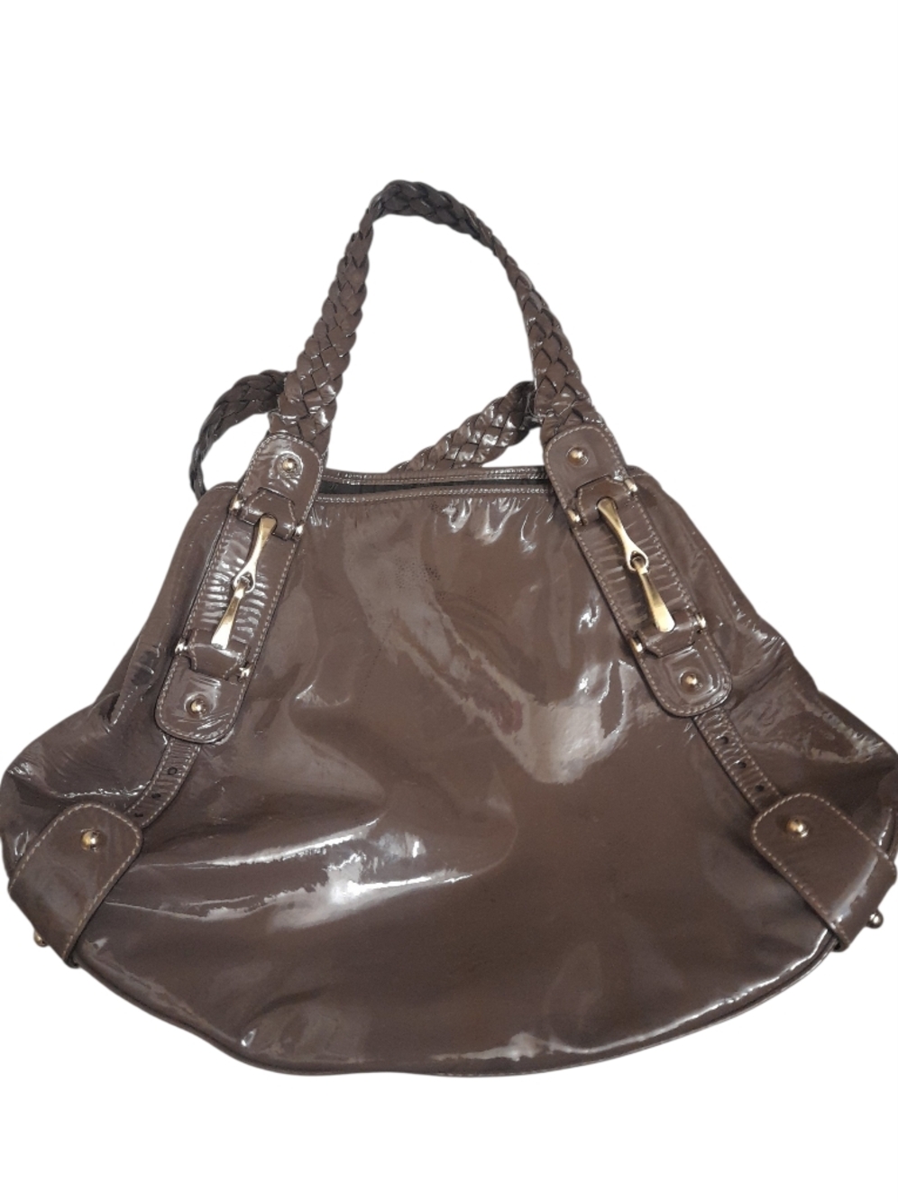 Gucci Guccissima Patent Leather Horse bit Pelham Shoulder Bag